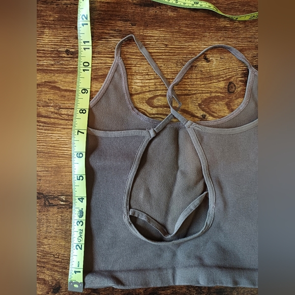Tan Ribbed Tank Top - Picture 3 of 5